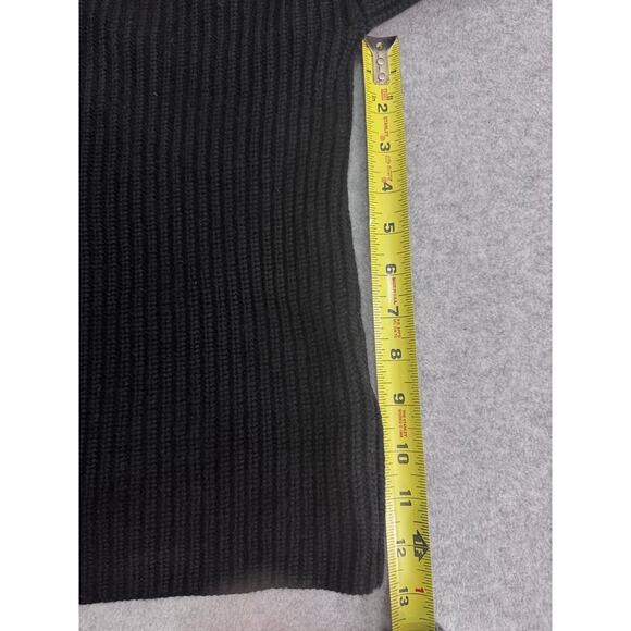 A.L.C. Louise Merino Wool Ribbed Sweater Black Mock Neck Minimalist Small - Picture 4 of 10